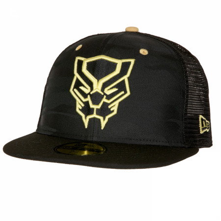 Black Panther Black Camo New Era 59Fifty Fitted Mesh Back Hat